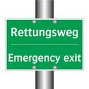 Rettungsweg - Emergency exit