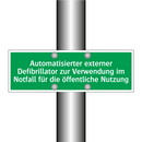 Automatisierter externer Defibrillator zur Verwendung im Notfall für die /../