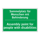 Sammelplatz für Menschen mit Behinderung /.../ - Assembly point for people with /.../