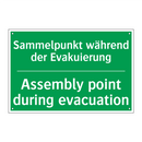 Sammelpunkt während der Evakuierung /.../ - Assembly point during evacuation /.../