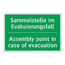 Sammelstelle im Evakuierungsfall /.../ - Assembly point in case of evacuation /.../