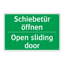 Schiebetür öffnen - Open sliding door