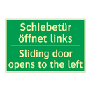 Schiebetür öffnet links - Sliding door opens to the left
