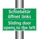 Schiebetür öffnet links - Sliding door opens to the left