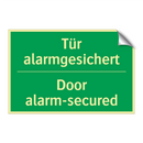 Tür alarmgesichert - Door alarm-secured
