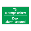 Tür alarmgesichert - Door alarm-secured
