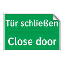 Tür schließen - Close door
