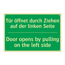 Tür öffnet durch Ziehen auf der /.../ - Door opens by pulling on the left /.../