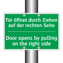 Tür öffnet durch Ziehen auf der /.../ - Door opens by pulling on the right /.../