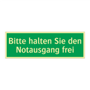 Bitte halten Sie den Notausgang frei