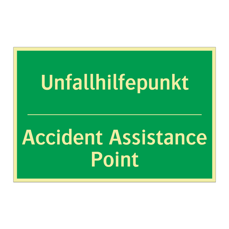 Unfallhilfepunkt - Accident Assistance Point