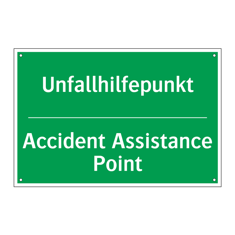Unfallhilfepunkt - Accident Assistance Point