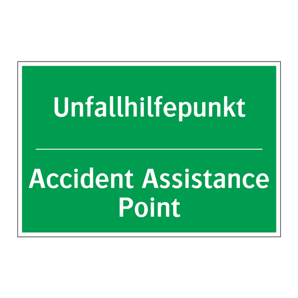 Unfallhilfepunkt - Accident Assistance Point