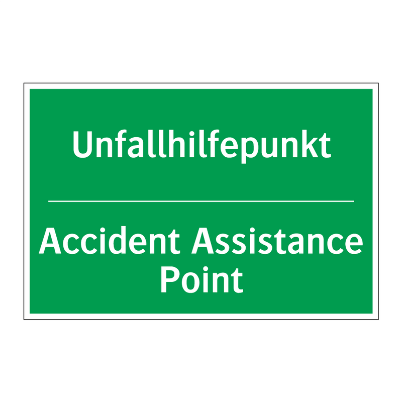 Unfallhilfepunkt - Accident Assistance Point