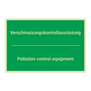 Verschmutzungskontrollausrüstung /.../ - Pollution control equipment
