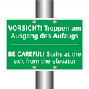 VORSICHT! Treppen am Ausgang des /.../ - BE CAREFUL! Stairs at the exit /.../