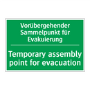 Vorübergehender Sammelpunkt für /.../ - Temporary assembly point for evacuation /.../