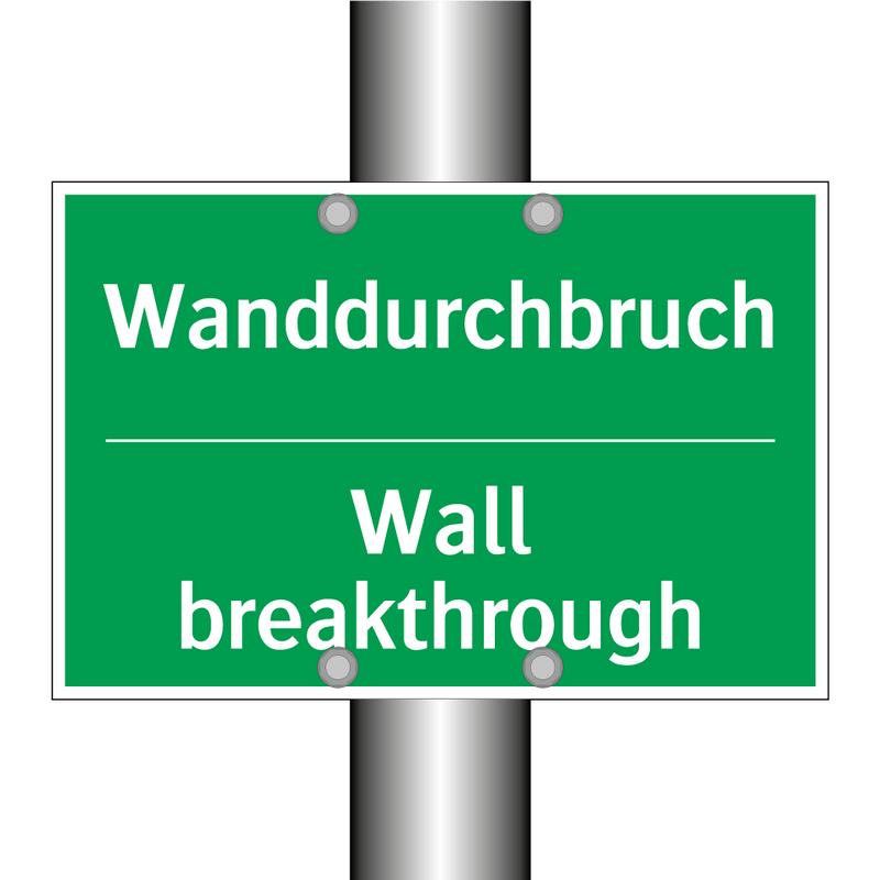 Wanddurchbruch - Wall breakthrough