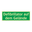 Defibrillator auf dem Gelände