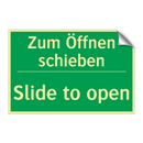 Zum Öffnen schieben - Slide to open