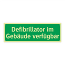 Defibrillator im Gebäude verfügbar