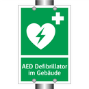 AED Defibrillator im Gebäude