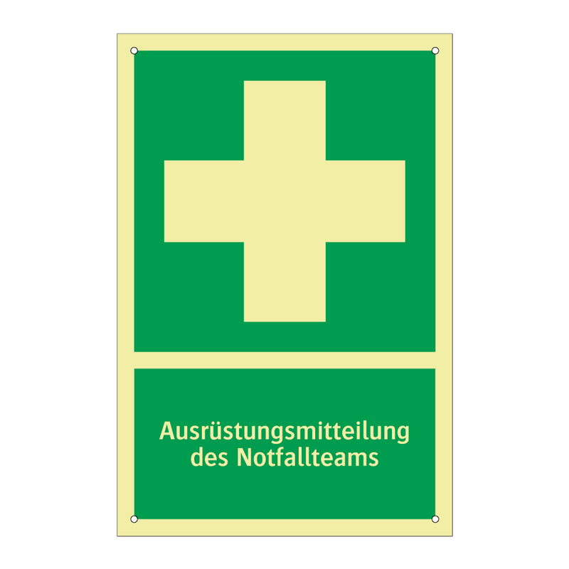 Ausrüstungsmitteilung des Notfallteams