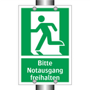 Bitte Notausgang freihalten