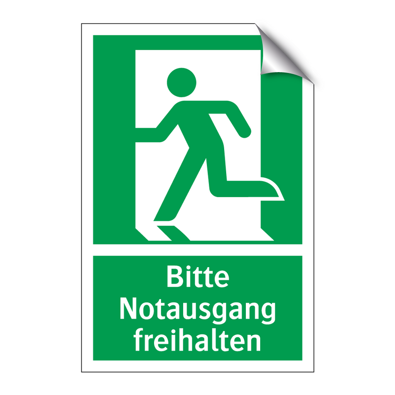 Bitte Notausgang freihalten