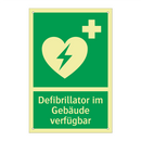 Defibrillator im Gebäude verfügbar