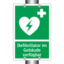 Defibrillator im Gebäude verfügbar