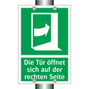 Die Tür öffnet sich auf der rechten Seite