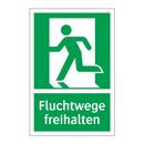 Fluchtwege freihalten