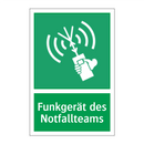 Funkgerät des Notfallteams