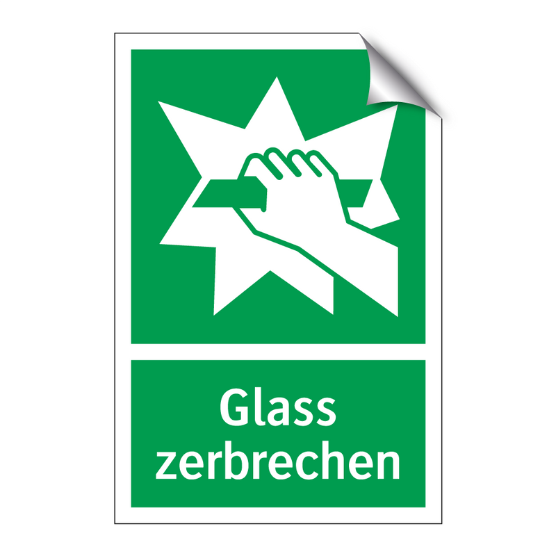 Glass zerbrechen