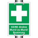 KEINE direkte Mund-zu-Mund- Beatmung