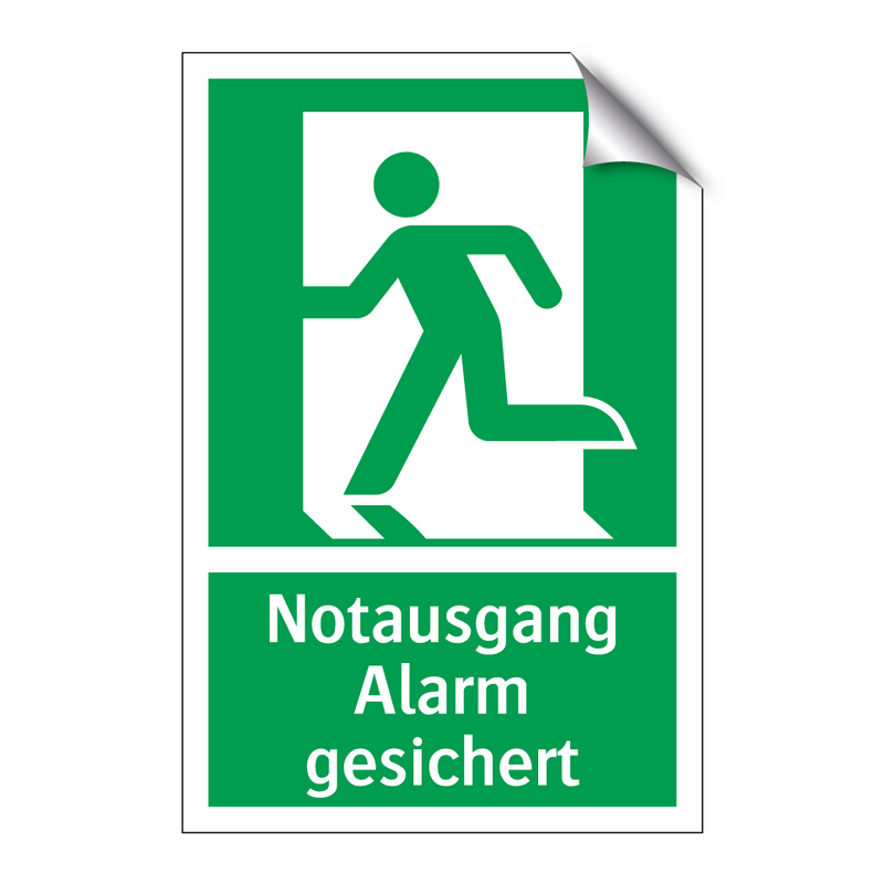 Notausgang Alarm gesichert