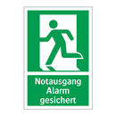 Notausgang Alarm gesichert