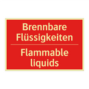 Brennbare Flüssigkeiten - Flammable liquids