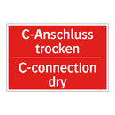 C-Anschluss trocken - C-connection dry