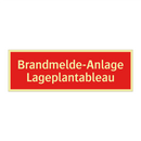 Brandmelde-Anlage Lageplantableau