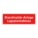 Brandmelde-Anlage Lageplantableau