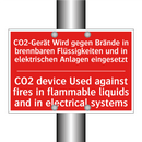 CO2-Gerät Wird gegen Brände in /.../ - CO2 device Used against fires /.../
