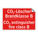CO₂-Löscher Brandklasse B - CO₂ extinguisher fire class B