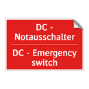 DC - Notausschalter - DC - Emergency switch
