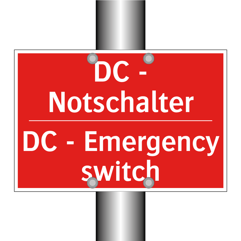 DC - Notschalter - DC - Emergency switch