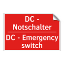 DC - Notschalter - DC - Emergency switch