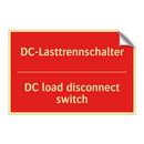 DC-Lasttrennschalter - DC load disconnect switch