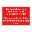 Der Bereich vor dem Hydranten /.../ - The area in front of the fire /.../