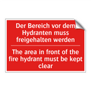 Der Bereich vor dem Hydranten /.../ - The area in front of the fire /.../